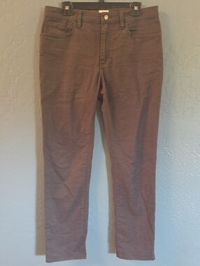 Straight Fit Men's Pants in Brown 32 30